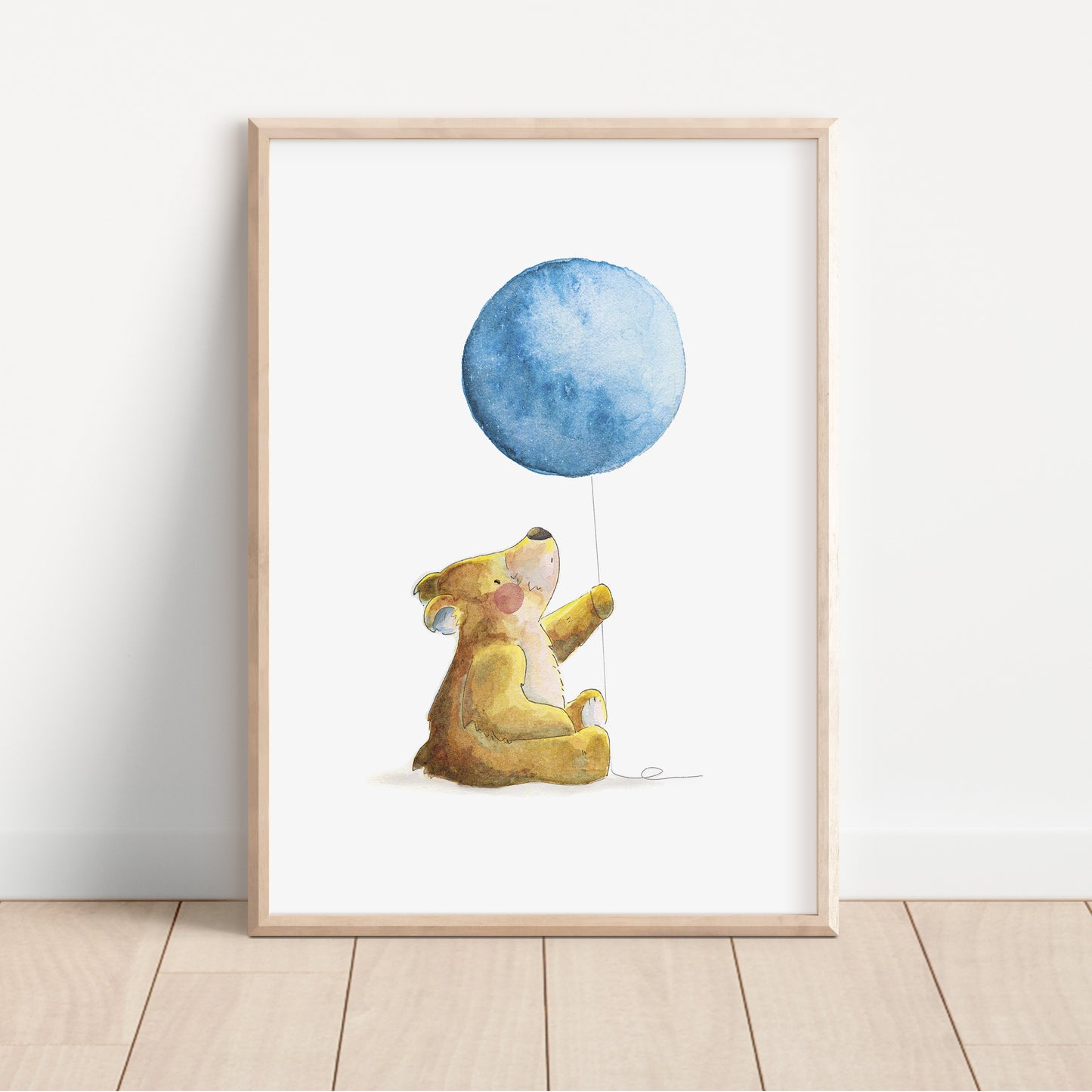 Blue Balloon Bear