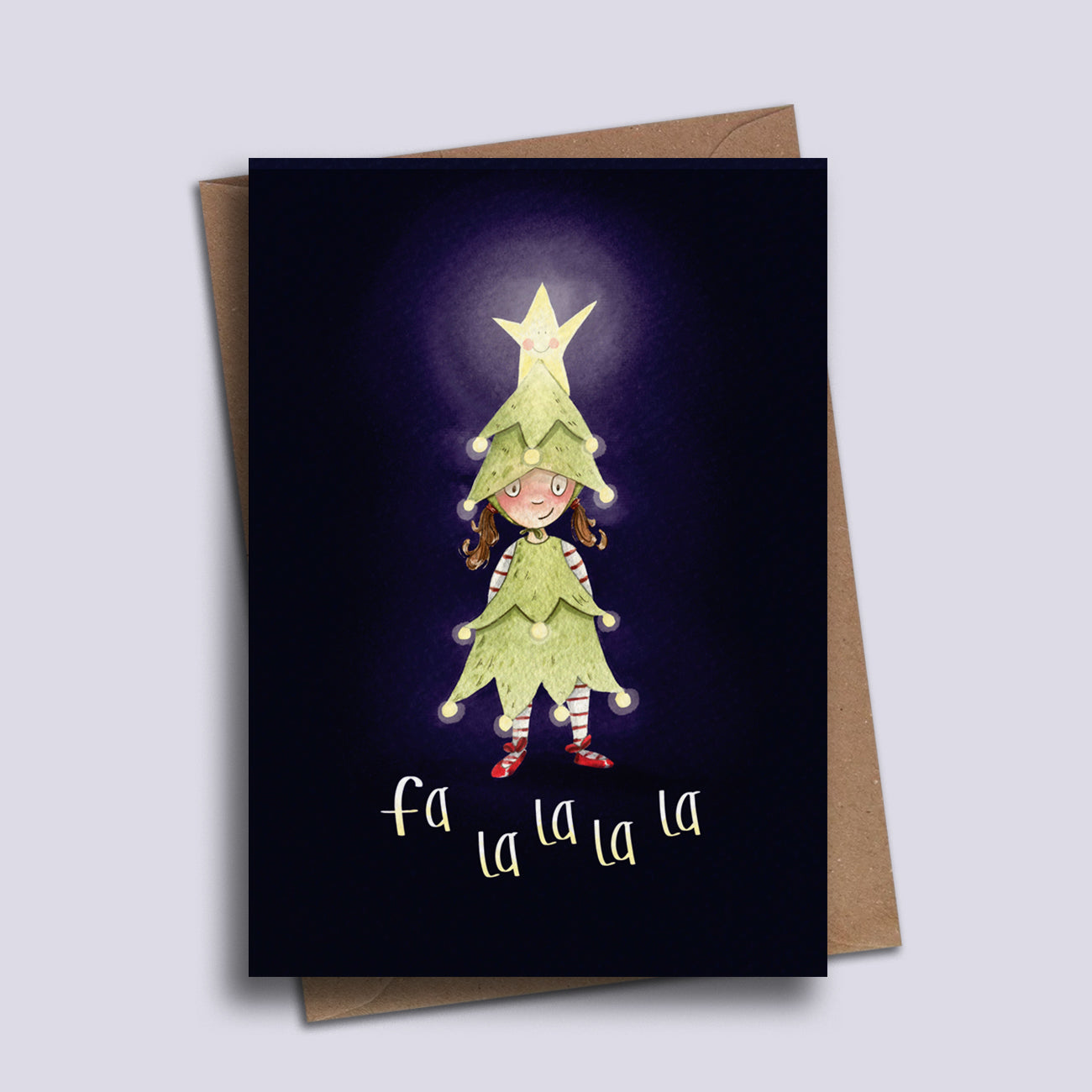 Fa La La La Christmas Card