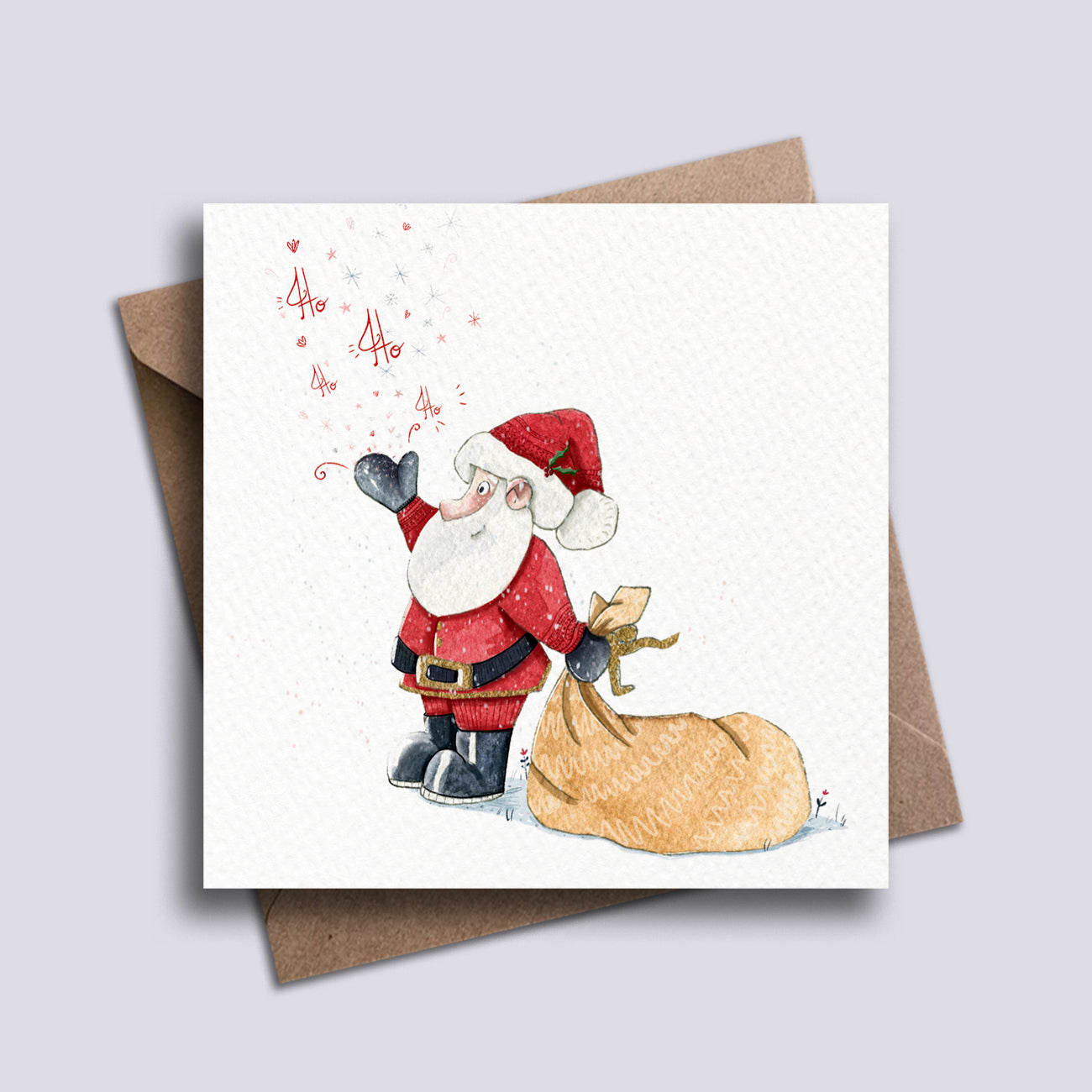 Cute Santa Christmas Card