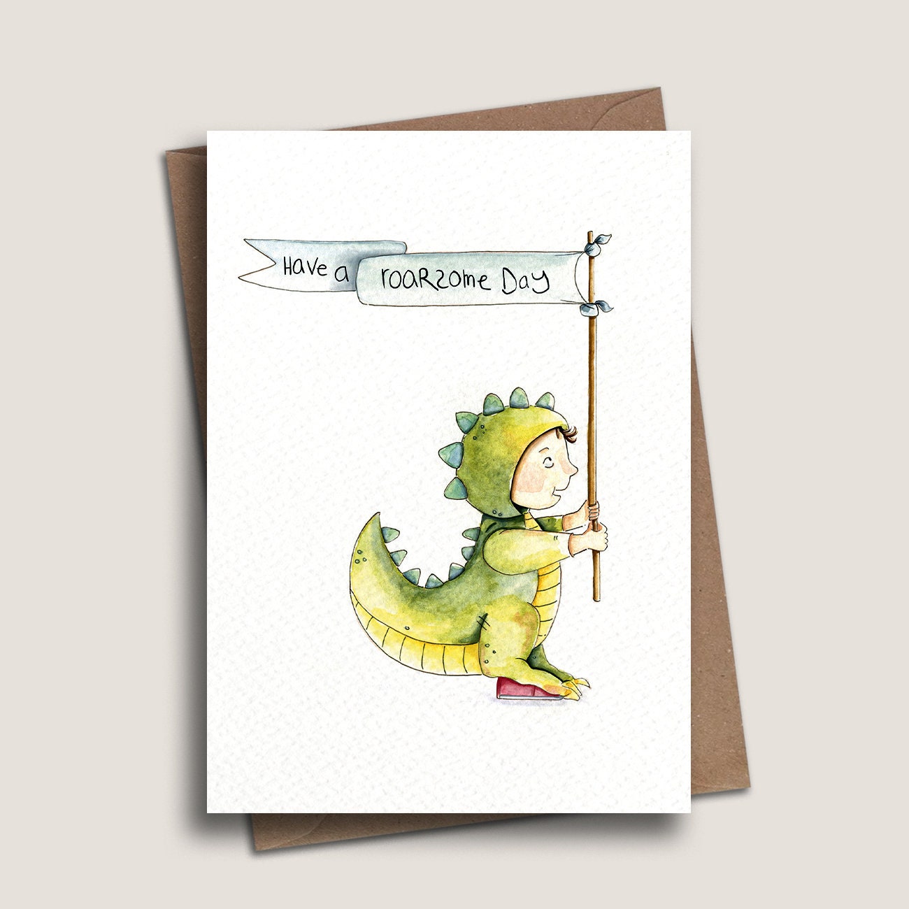 You're Roarsome!  Dinosaur cards, Cards handmade, Original card