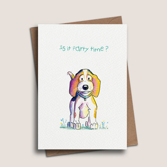 Is it Party Time? Pup Card