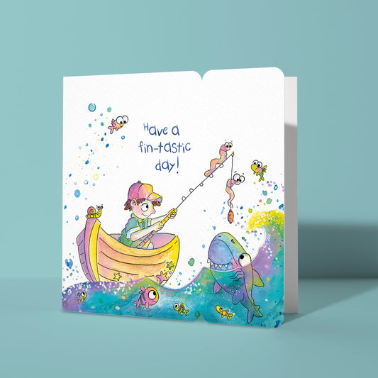 Fin-tastic Keepsake Bookmark Card