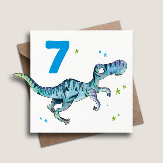 Dinosaur Age 7 Card