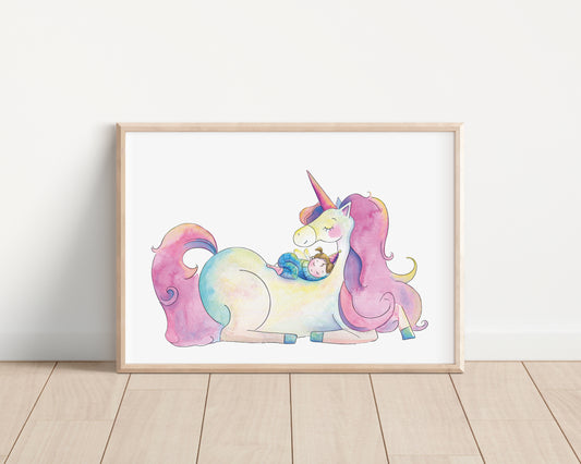 Unicorn Nap Print