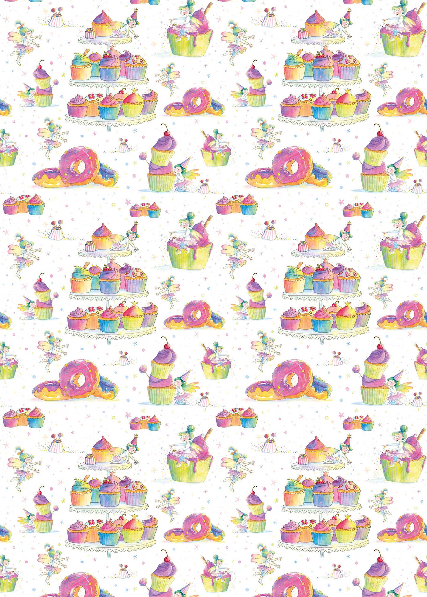 Colourful Cupcake Wrapping Paper