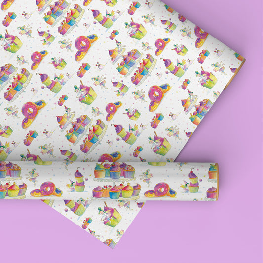 Colourful Cupcake Wrapping Paper