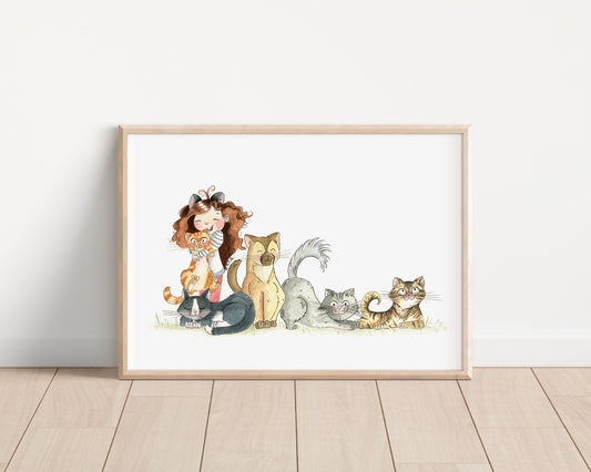 Crazy Cat Lady Print